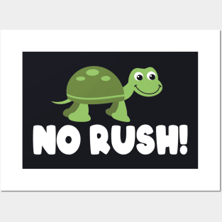 No Rush Turtle Posters and Art